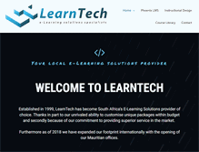 Tablet Screenshot of learntech.co.za